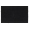 Rohožka před dveře černá 50 x 80 cm kokosové vlákno 155574