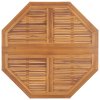 Skládací zahradní jídelní stůl 110 x 110 x 75 cm masivní teak 318480