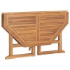 Skládací zahradní jídelní stůl 110 x 110 x 75 cm masivní teak 318480