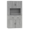 Skříň highboard šedá sonoma kompozitní dřevo 3185373
