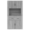 Skříň highboard šedá sonoma kompozitní dřevo 3185373