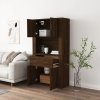 Skříň highboard hnědý dub kompozitní dřevo 3185374
