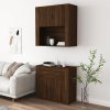Skříň highboard hnědý dub kompozitní dřevo 3185374