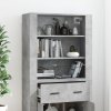 Skříň highboard betonově šedá kompozitní dřevo 3185379