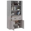 Skříň highboard šedá sonoma kompozitní dřevo 3185381