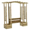 Zahradní pergola s lavicí a truhlíky impregnovaná borovice 318566