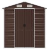 Zahradní domek hnědý 191 x 385 x 198 cm pozinkovaná ocel 3188267