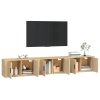 Nástěnné TV skříňky 3 ks dub sonoma 80 x 34,5 x 40 cm 3188361