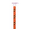 Lodní lano oranžové 12 mm 25 m polypropylen 152670