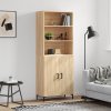 Skříň highboard dub sonoma 69,5 x 34 x 180 cm kompozitní dřevo 3189256