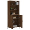 Skříň highboard hnědý dub 69,5 x 34 x 180 cm kompozitní dřevo 3189260