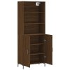 Skříň highboard hnědý dub 69,5 x 34 x 180 cm kompozitní dřevo 3189260