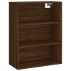 Skříň highboard hnědý dub 69,5 x 34 x 180 cm kompozitní dřevo 3189260