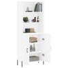 Skříň highboard bílá 69,5 x 34 x 180 cm kompozitní dřevo 3189261