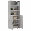 Skříň highboard betonově šedá 69,5x34x180 cm kompozitní dřevo 3189265