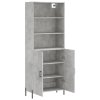 Skříň highboard betonově šedá 69,5x34x180 cm kompozitní dřevo 3189265