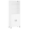 Skříň highboard bílá 69,5 x 34 x 180 cm kompozitní dřevo 3189269