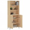 Skříň highboard dub sonoma 69,5 x 34 x 180 cm kompozitní dřevo 3189272
