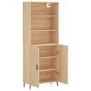 Skříň highboard dub sonoma 69,5 x 34 x 180 cm kompozitní dřevo 3189272