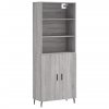 Skříň highboard šedá sonoma 69,5 x 34 x 180 cm kompozitní dřevo 3189275