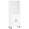 Skříň highboard bílá 69,5 x 34 x 180 cm kompozitní dřevo 3189277
