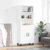 Skříň highboard bílá 69,5 x 34 x 180 cm kompozitní dřevo 3189277