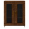 Skříň highboard hnědý dub 69,5 x 34 x 180 cm kompozitní dřevo 3189300
