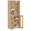 Skříň highboard dub sonoma 69,5 x 34 x 180 cm kompozitní dřevo 3189312