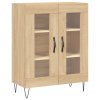 Skříň highboard dub sonoma 69,5 x 34 x 180 cm kompozitní dřevo 3189312
