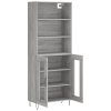 Skříň highboard šedá sonoma 69,5 x 34 x 180 cm kompozitní dřevo 3189315