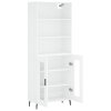 Skříň highboard bílá 69,5 x 34 x 180 cm kompozitní dřevo 3189333