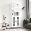 Skříň highboard bílá 69,5 x 34 x 180 cm kompozitní dřevo 3189333