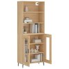 Skříň highboard dub sonoma 69,5 x 34 x 180 cm kompozitní dřevo 3189336