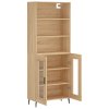 Skříň highboard dub sonoma 69,5 x 34 x 180 cm kompozitní dřevo 3189336