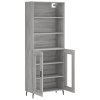 Skříň highboard šedá sonoma 69,5 x 34 x 180 cm kompozitní dřevo 3189339