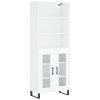 Skříň highboard bílá 69,5 x 34 x 180 cm kompozitní dřevo 3189341