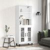 Skříň highboard bílá 69,5 x 34 x 180 cm kompozitní dřevo 3189341