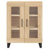 Skříň highboard dub sonoma 69,5 x 34 x 180 cm kompozitní dřevo 3189344