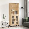 Skříň highboard dub sonoma 69,5 x 34 x 180 cm kompozitní dřevo 3189344