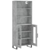 Skříň highboard betonově šedá 69,5x34x180 cm kompozitní dřevo 3189345