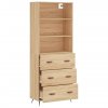 Skříň highboard dub sonoma 69,5 x 34 x 180 cm kompozitní dřevo 3189352
