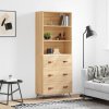 Skříň highboard dub sonoma 69,5 x 34 x 180 cm kompozitní dřevo 3189352