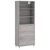 Skříň highboard šedá sonoma 69,5 x 34 x 180 cm kompozitní dřevo 3189363