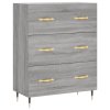 Skříň highboard šedá sonoma 69,5 x 34 x 180 cm kompozitní dřevo 3189363