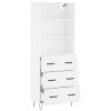 Skříň highboard bílá 69,5 x 34 x 180 cm kompozitní dřevo 3189373