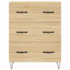Skříň highboard dub sonoma 69,5 x 34 x 180 cm kompozitní dřevo 3189376