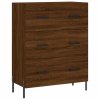 Skříň highboard hnědý dub 69,5 x 34 x 180 cm kompozitní dřevo 3189396