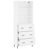Skříň highboard bílá 69,5 x 34 x 180 cm kompozitní dřevo 3189397