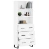 Skříň highboard bílá 69,5 x 34 x 180 cm kompozitní dřevo 3189405