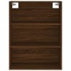 Skříň highboard hnědý dub 69,5 x 34 x 180 cm kompozitní dřevo 3189492